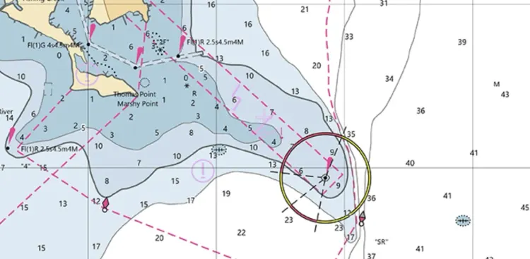 Carte maritime, bandeau d'accueil du site Sarah Gaudron